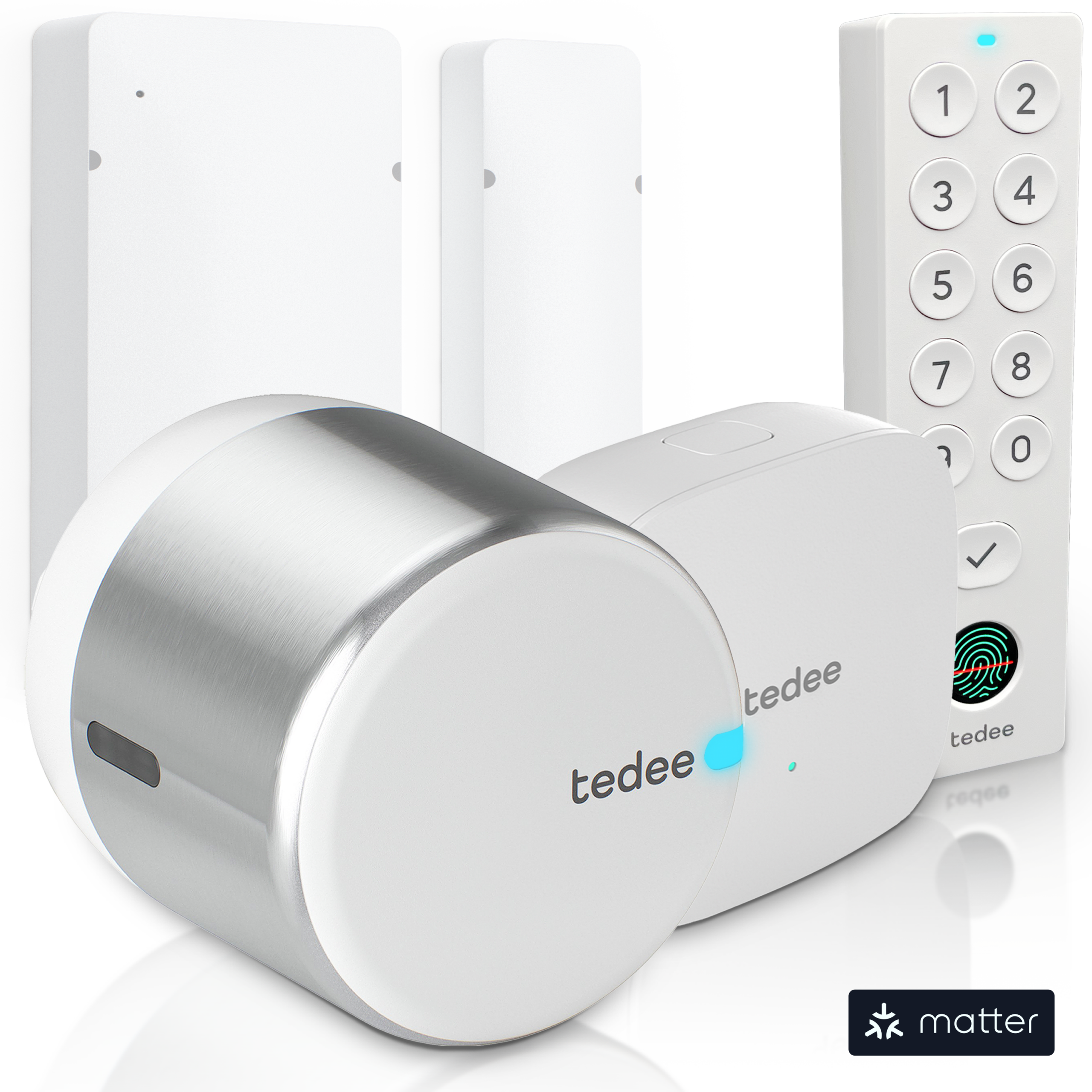 tedee-go2-door-sensor-full-bundle-smart-lock-bridge-keypad-pro-t-rsensor image 1