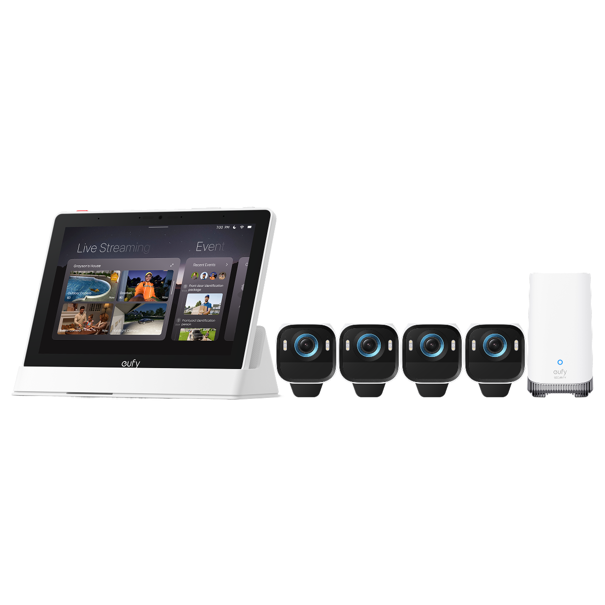 eufy-security-smart-display-eufycam-s3-pro-4-kamera-kit image 2