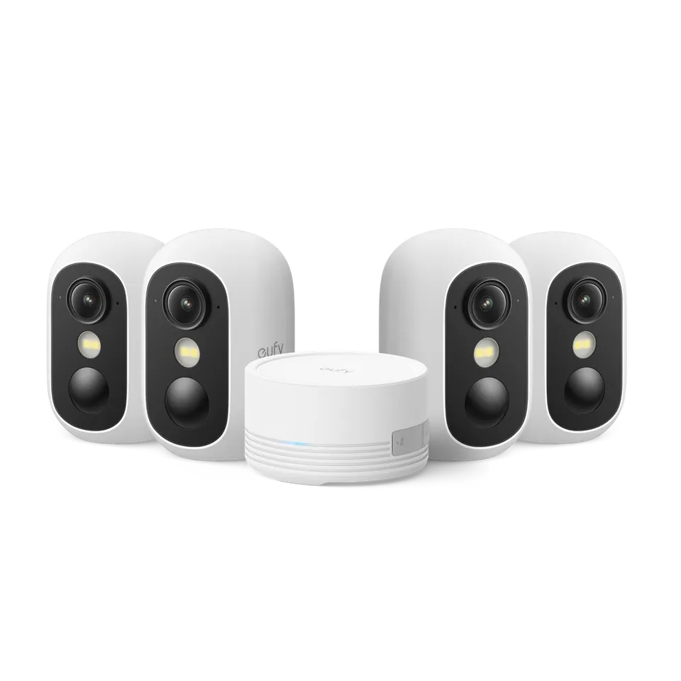 eufy-security-eufycam-c35-4-cam-kit-mit-homebase-mini image 1