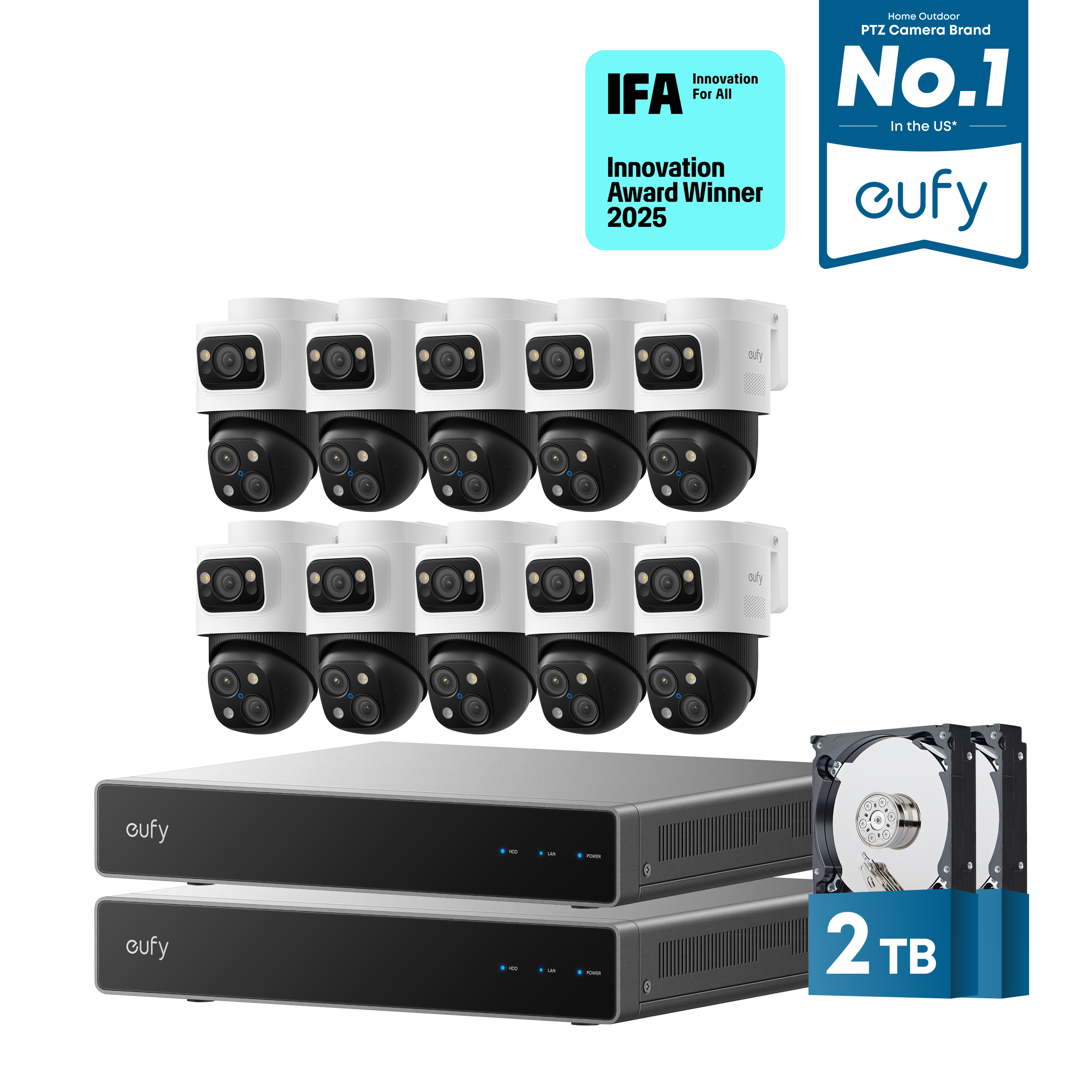 eufy-security-dual-nvr-poe-system-mit-10x-poe-cam-s4-4k-triple-lens-bullet-ptz-b image 2