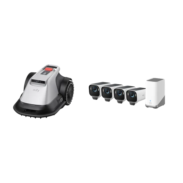eufy-security-robot-m-hroboter-e15-eufycam-s3-pro-4-kamera-set image 1