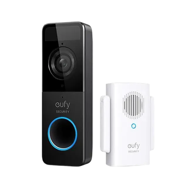 eufy-security-video-doorbell-slim-1080p-akku-mit-mini-repeater image 1