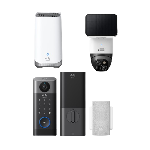 eufy-security-solocam-s340-video-smart-lock-s330-homebase-s380-set image 1
