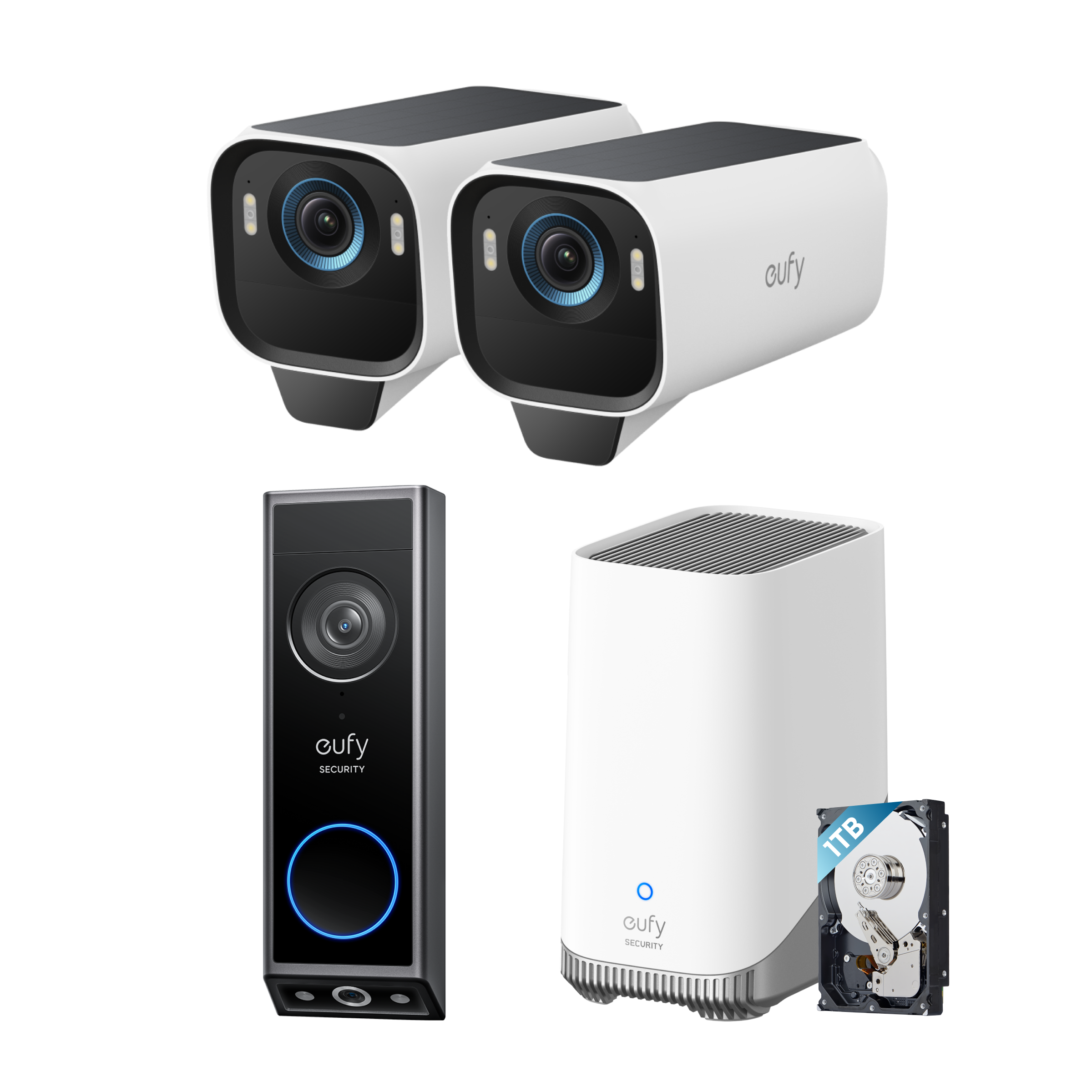 eufy-security-eufycam-s3-pro-2-cam-kit-video-doorbell-e340-1-tb-festplatte-video image 1