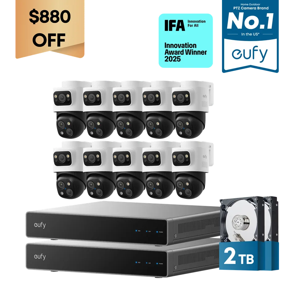 eufy-security-dual-nvr-poe-system-mit-10x-poe-cam-s4-4k-triple-lens-bullet-ptz-b image 1