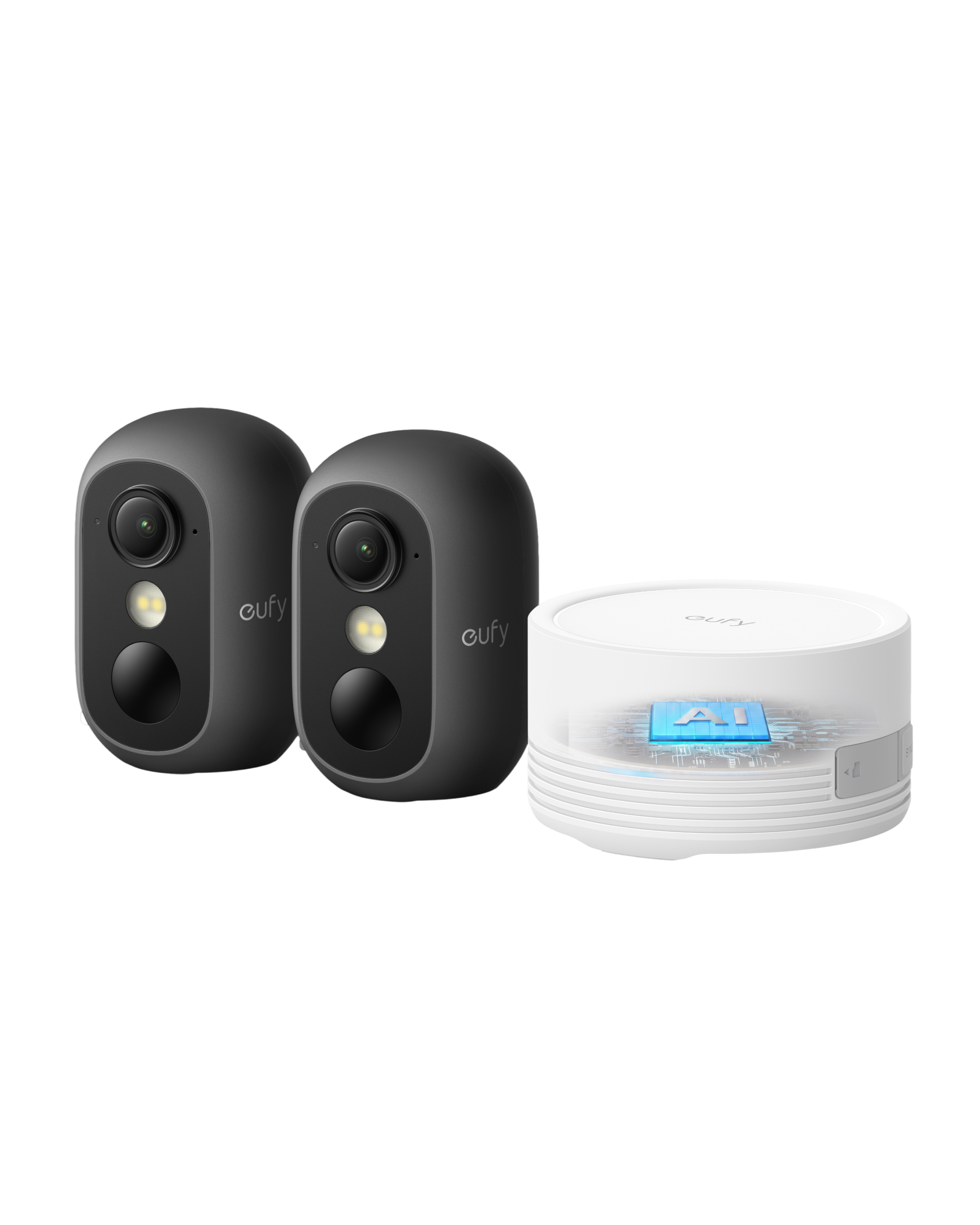 eufy-security-c35-2-kamera-set-schwarz-homebase-mini image 2