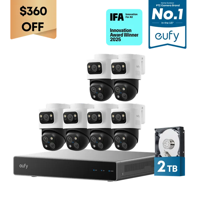 eufy-security-6-cam-kit-poe-nvr-s4-max-4k-triple-lens-bullet-ptz-set image 1