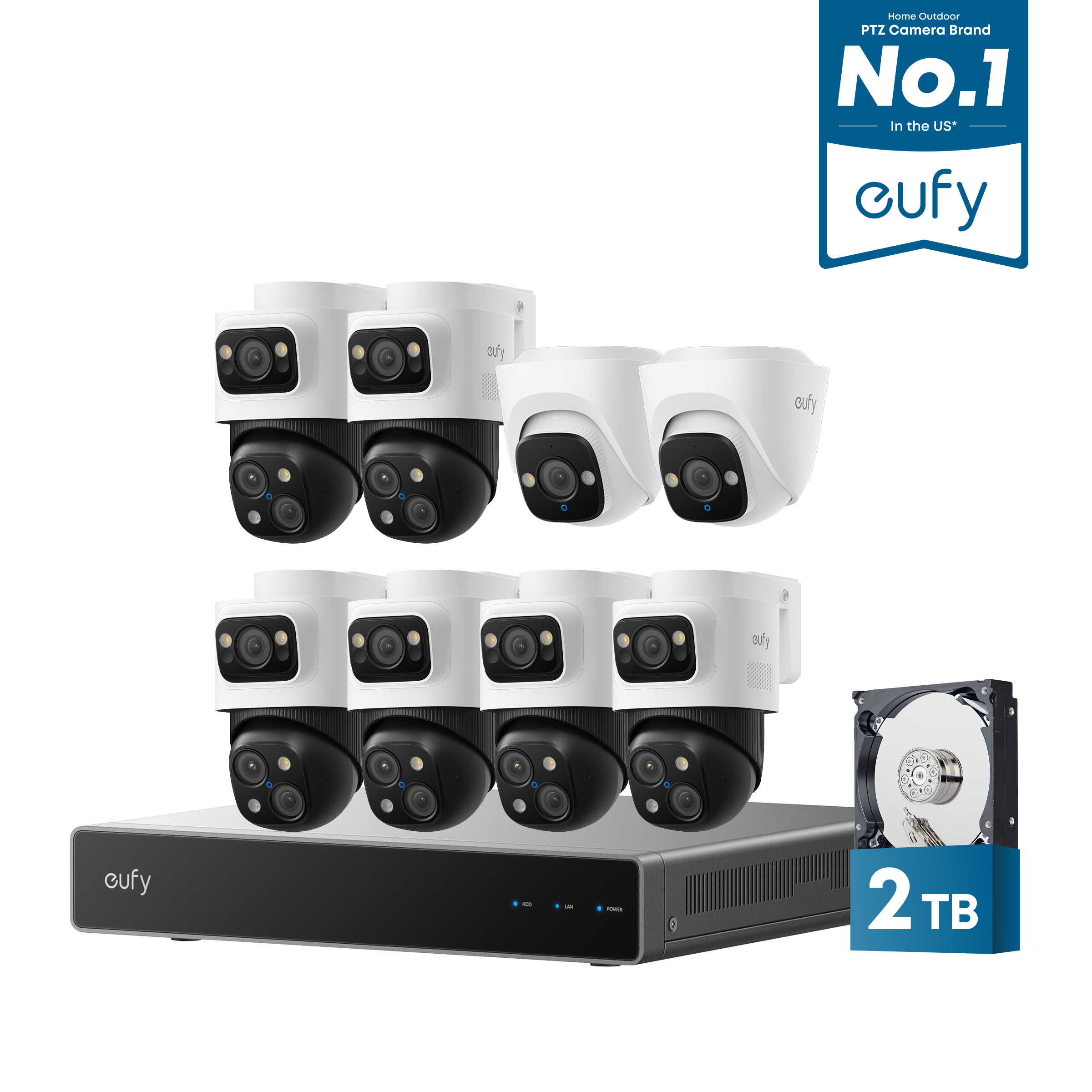 eufy-security-s4-max-poe-nvr-system-6-cam-kit-2-turret-kameras-4k image 2