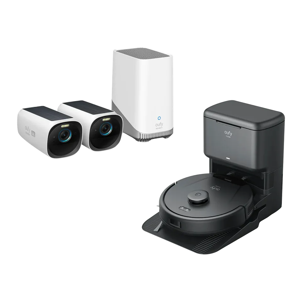 eufy-security-eufycam-s330-eufycam-3-4k-set-eufy-clean-l60-saugroboter-mit-absau image 1