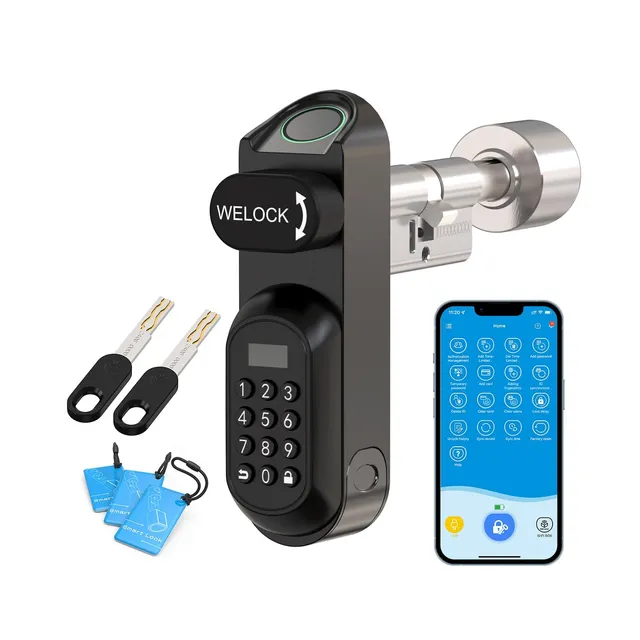welock-u81-intelligenter-schlie-zylinder-f-r-europrofil-mit-fingerabdruck-tastat image 1