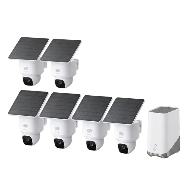 eufy-security-solocam-e30-6er-pack-homebase-3-berwachungskamera-set image 1