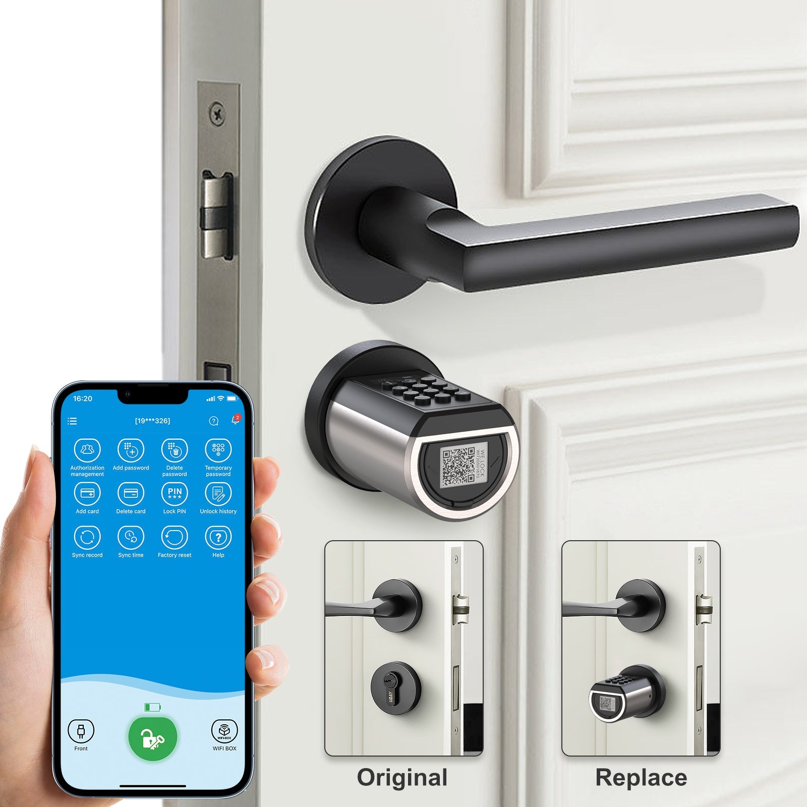 welock-pcb51-bluetooth-smart-lock-mit-tastatur-rfid-und-app-steuerung image 2