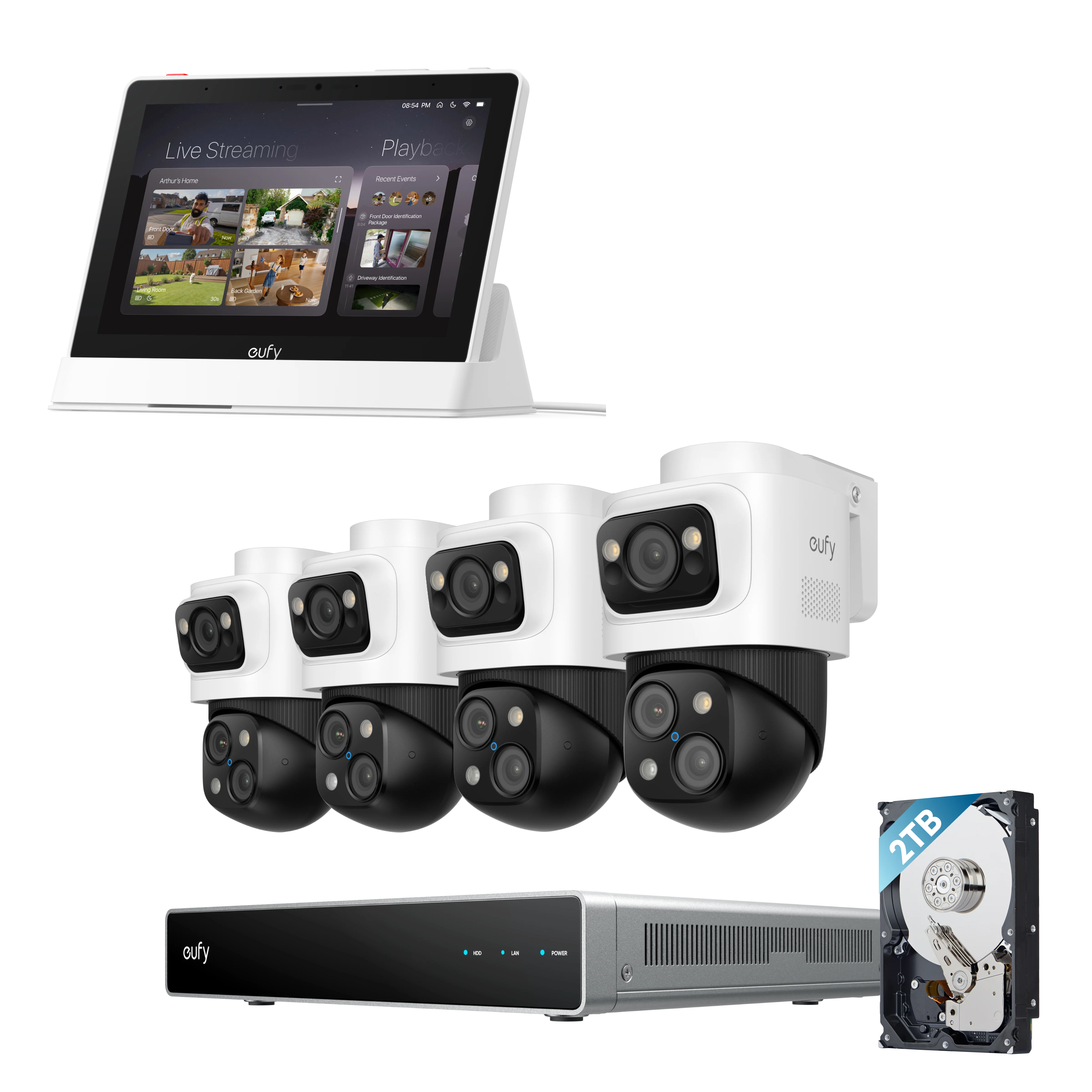 eufy-security-smart-display-e10-poe-nvr-s4-max-16mp-triple-lens-set image 1