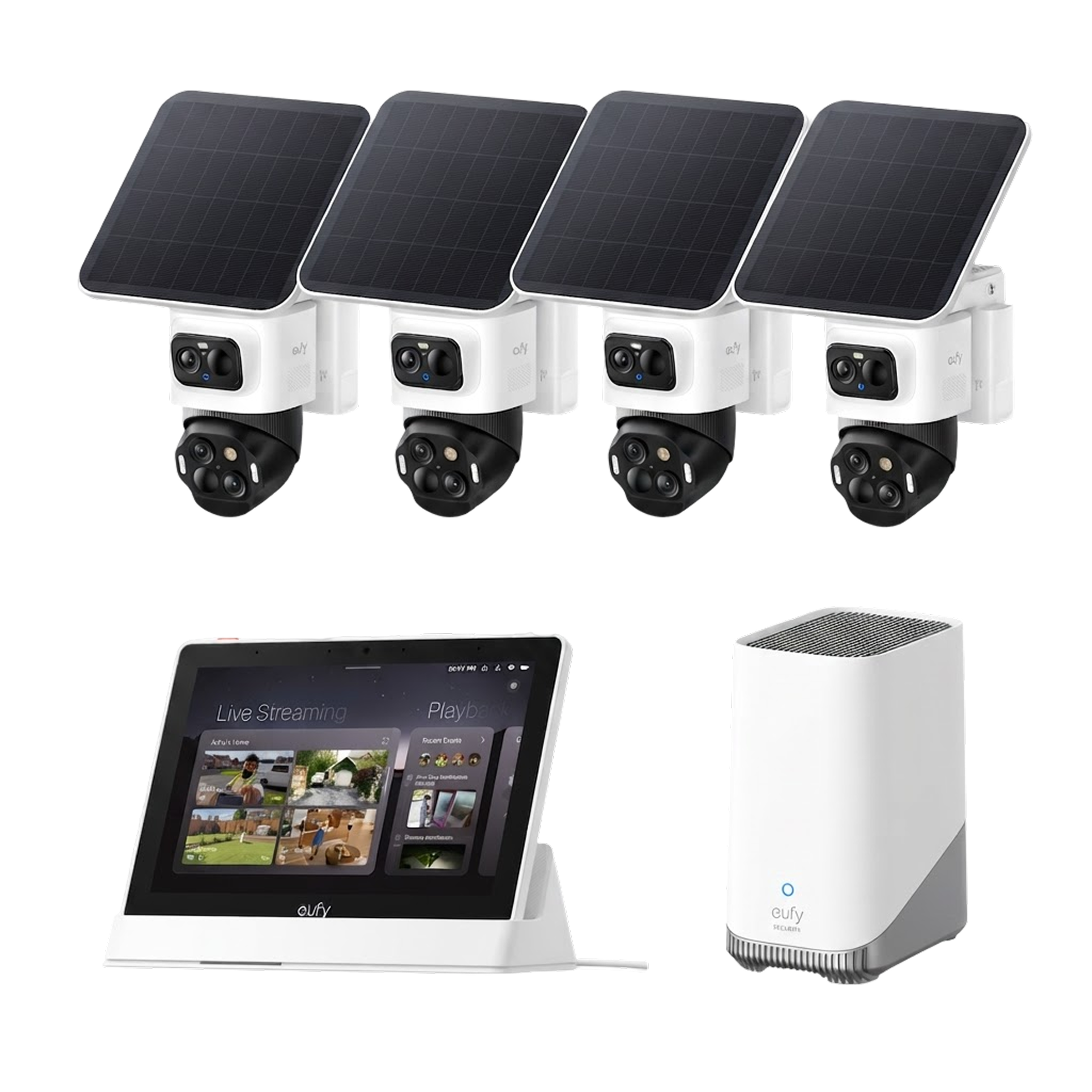 eufy-security-eufycam-s4-4er-set-homebase-3-display image 1