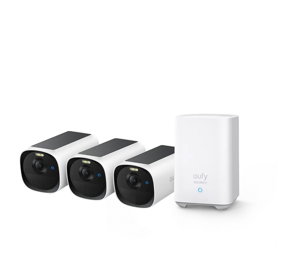 eufy-security-eufycam-e40-3-cam-kit-homebase-s280-set image 1