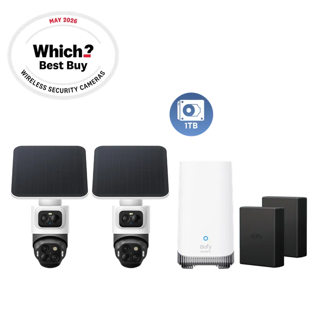 eufy-security-eufycam-s4-essential-whole-home-bundle-2-cam-kit-mit-akkus-und-1-t image 1
