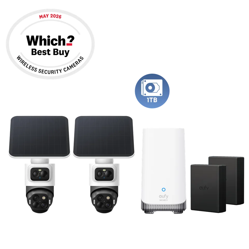 eufy-security-eufycam-s4-essential-whole-home-bundle-2-cam-kit-mit-akkus-und-1-t image 1