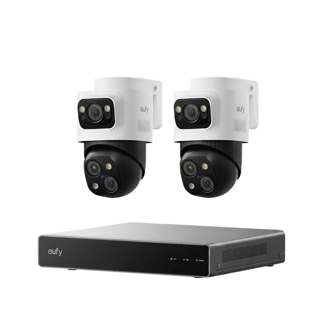 eufy-security-nvr-s4-mit-2x-poe-cam-s4-triple-lens-system image 1