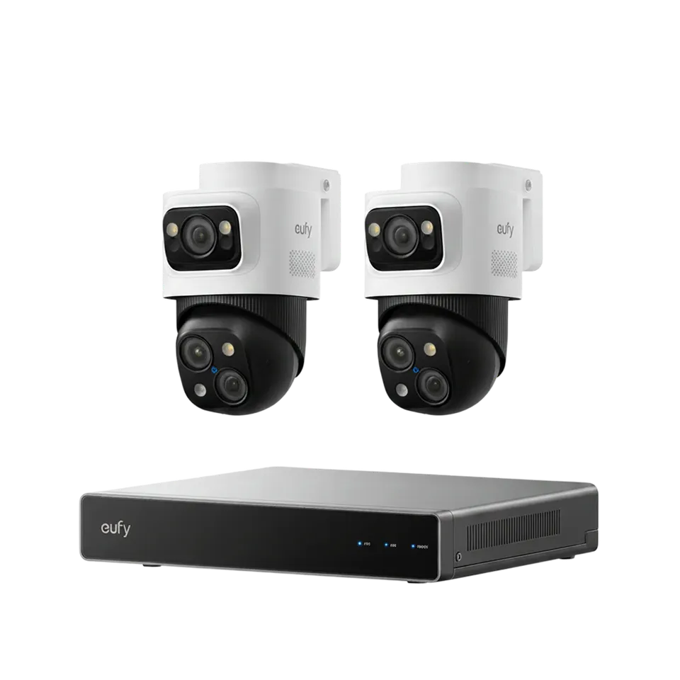 eufy-security-nvr-s4-mit-2x-poe-cam-s4-triple-lens-system image 1