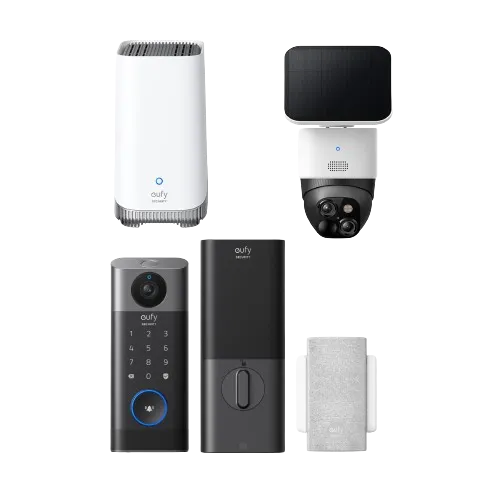 eufy-security-solocam-s340-video-smart-lock-s330-homebase-s380-set image 1