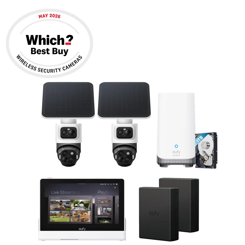 eufy-security-eufycam-s4-premium-komplett-bundle-2-cam-kit-display-e10-1tb image 1