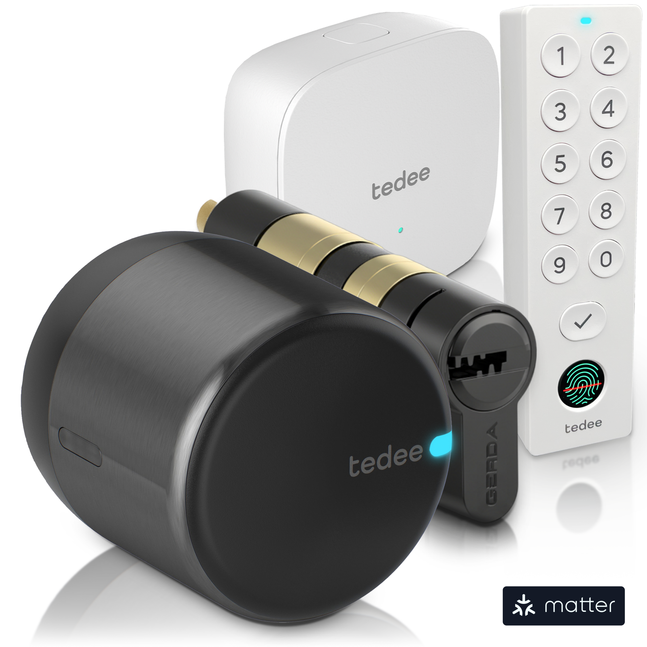 tedee-go2-smart-lock-full-bundle-mit-bridge-keypad-pro image 4