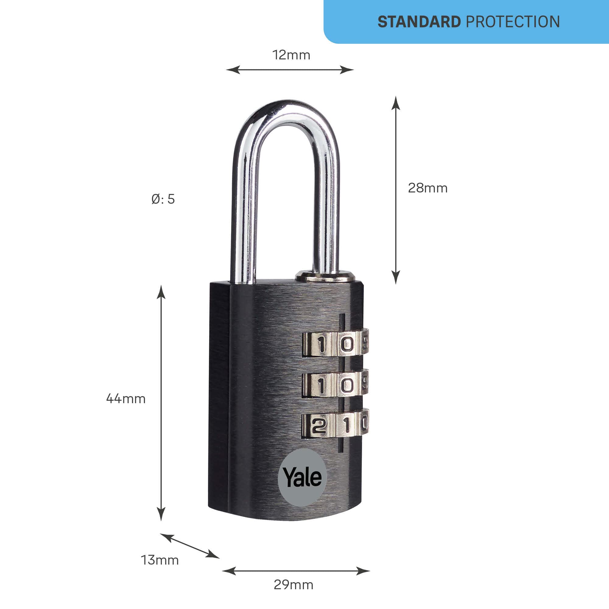 yale-ye3cb-28-126-1-bk-aluminium-kombinations-vorh-ngeschloss-28-mm-schwarz image 3