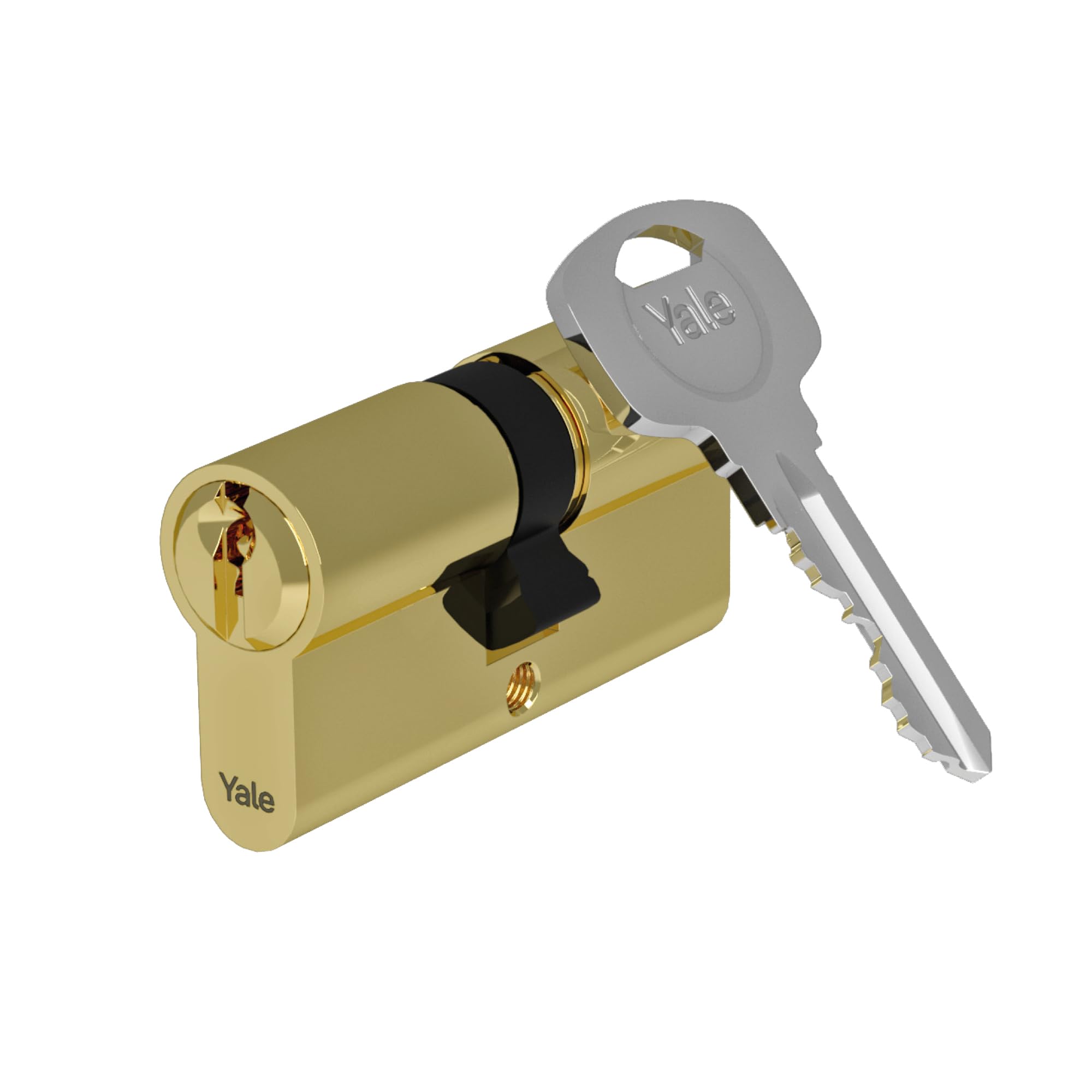 yale-500-plus-serie-euro-profilzylinder-30-40-mm-messing-poliert-doppelt-5-stift image 1