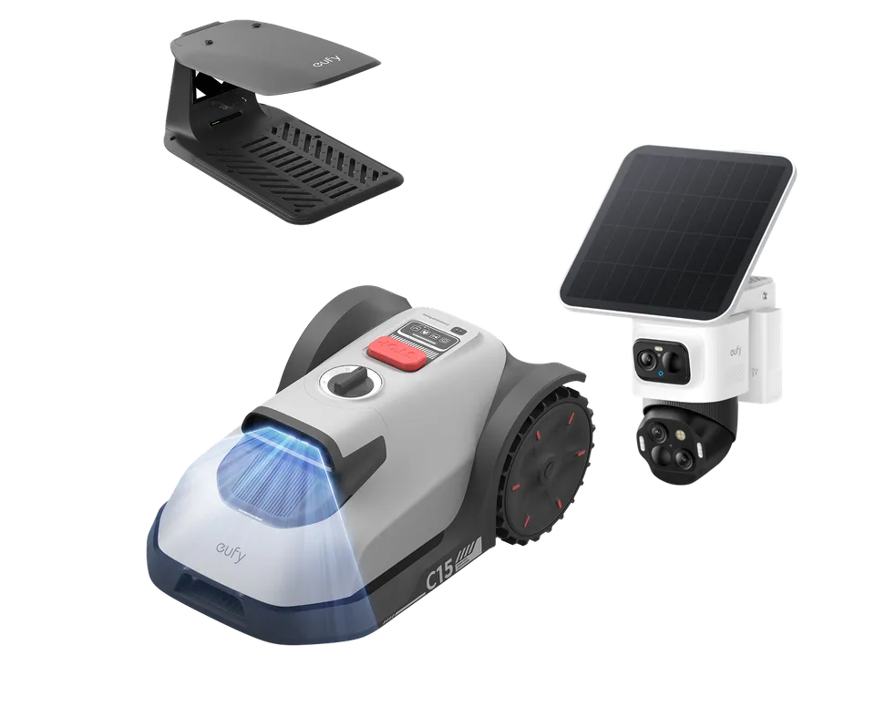 eufy-security-eufycam-s4-m-hroboter-c15-bundle-4k-360-solar-cam-rasenroboter image 1