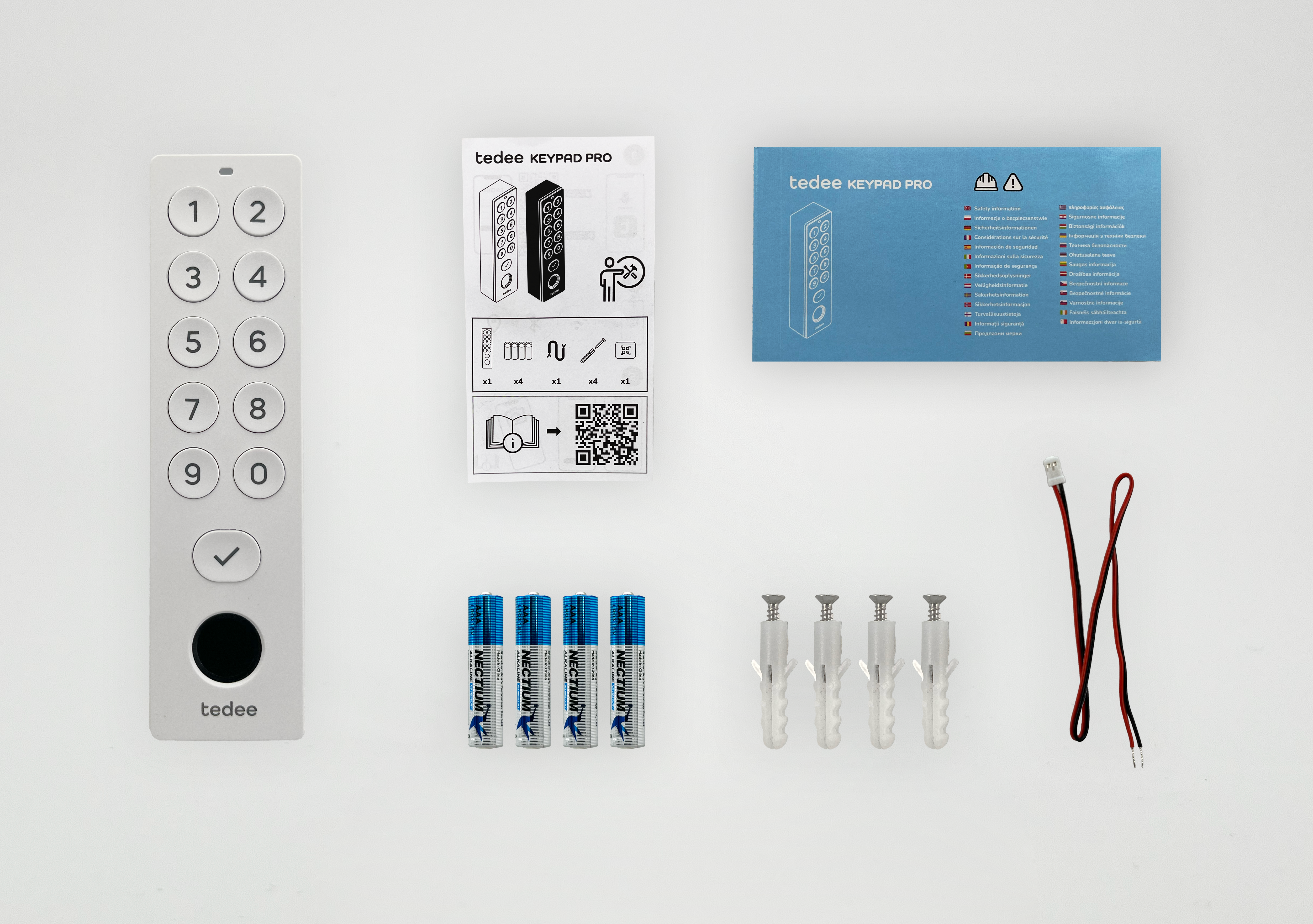 tedee-keypad-pro-white-wei-fingerprint-code-tastatur image 2