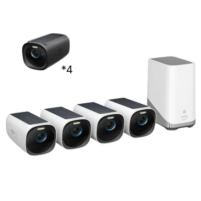 eufy-security-eufycam-s330-eufycam-3-4-cam-kit-homebase-3-4k-solarkamera image 1