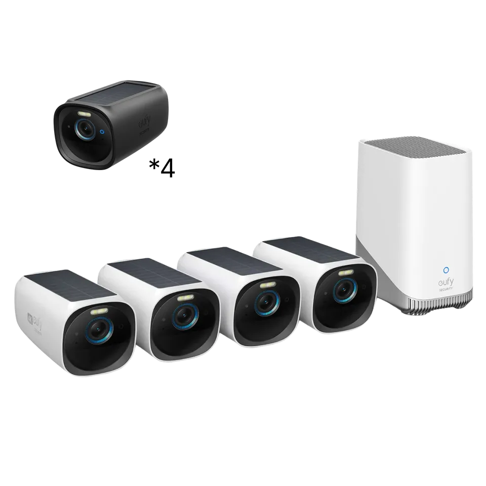 eufy-security-eufycam-s330-eufycam-3-4-cam-kit-homebase-3-4k-solarkamera image 1