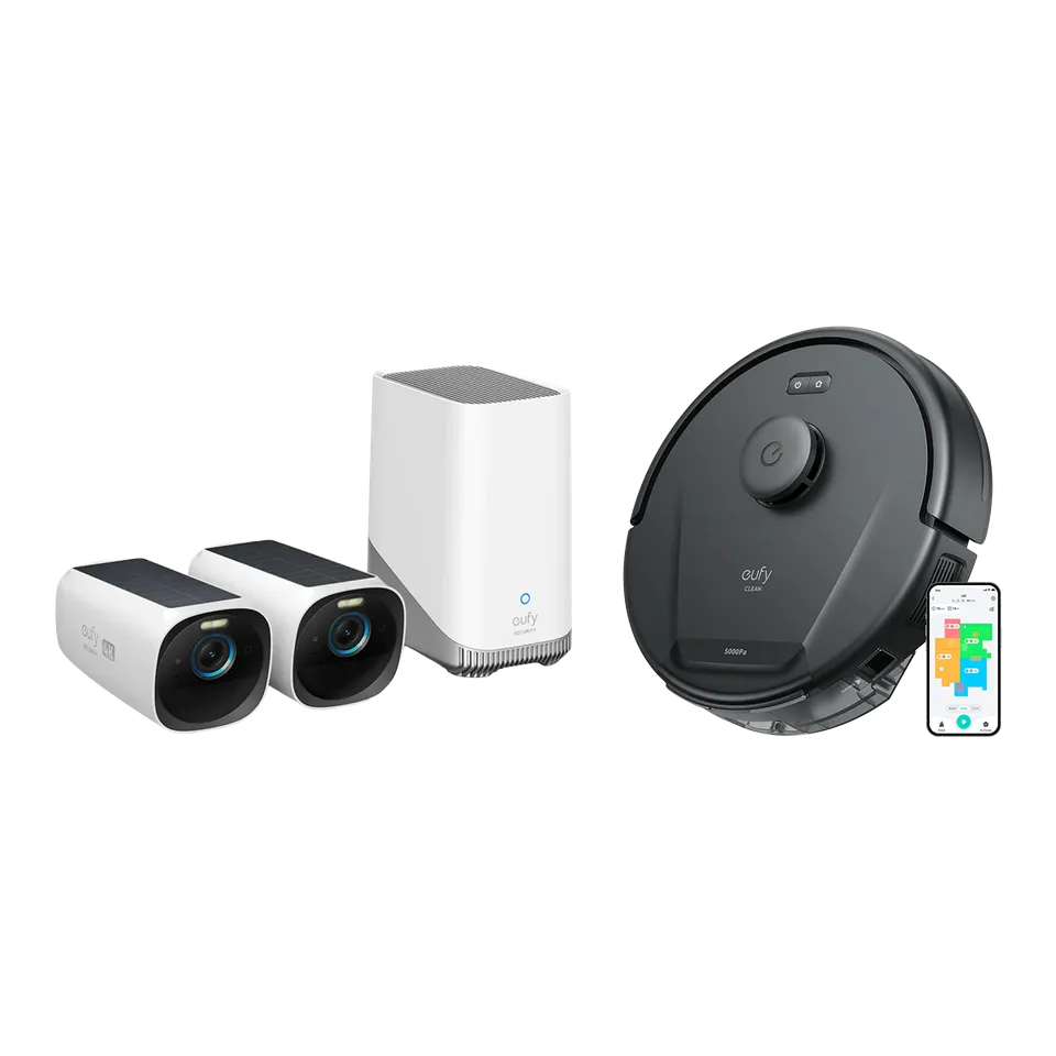 eufy-security-eufycam-s330-4k-set-eufy-clean-l60-saugroboter image 1