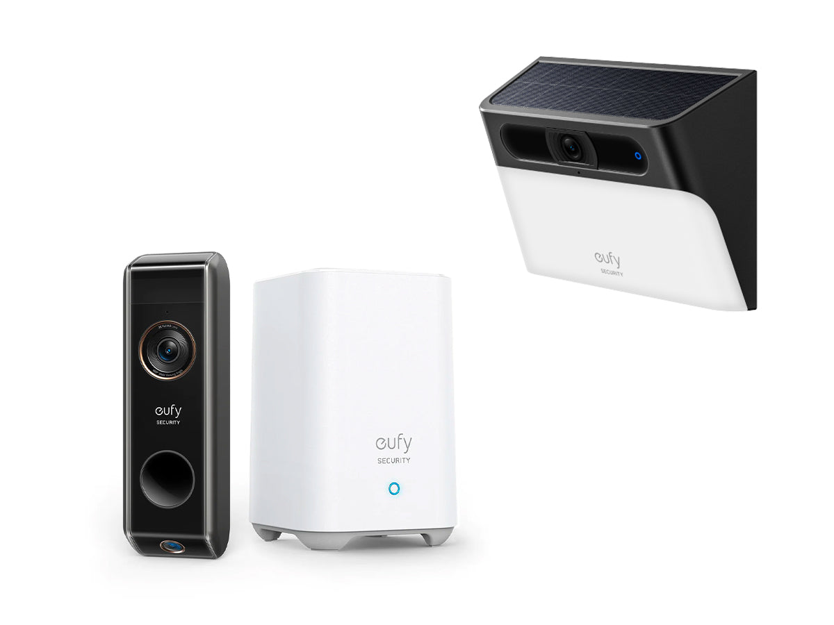 eufy-security-video-doorbell-s330-solar-wall-light-cam-s120-set image 2