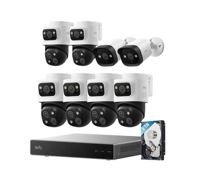 eufy-security-s4-max-poe-nvr-8-kamera-set-mit-bullet-ptz-und-e40 image 1