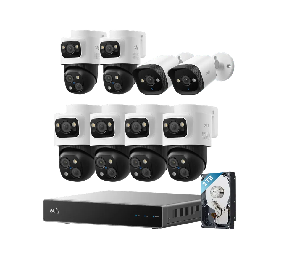 eufy-security-s4-max-poe-nvr-8-kamera-set-mit-bullet-ptz-und-e40 image 1