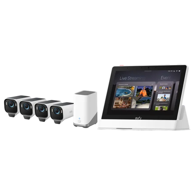 eufy-security-smart-display-eufycam-s3-pro-4-kamera-kit image 1