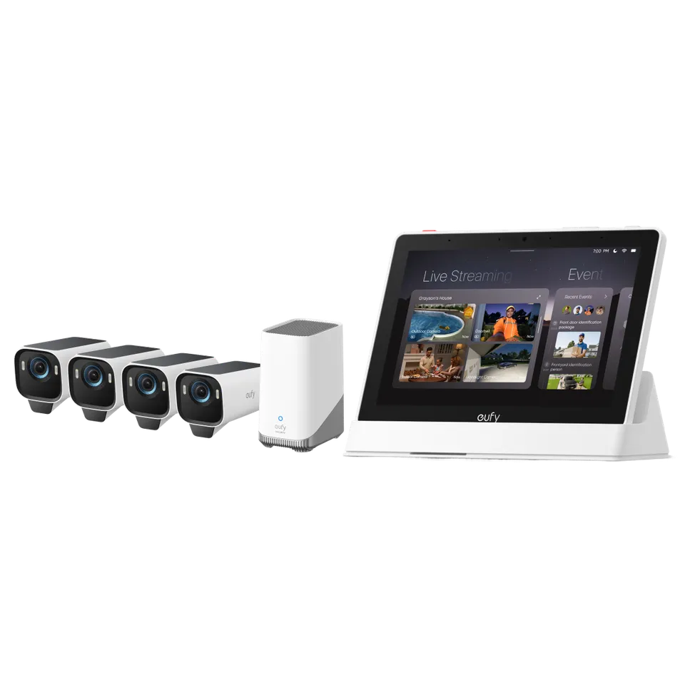 eufy-security-smart-display-eufycam-s3-pro-4-kamera-kit image 1