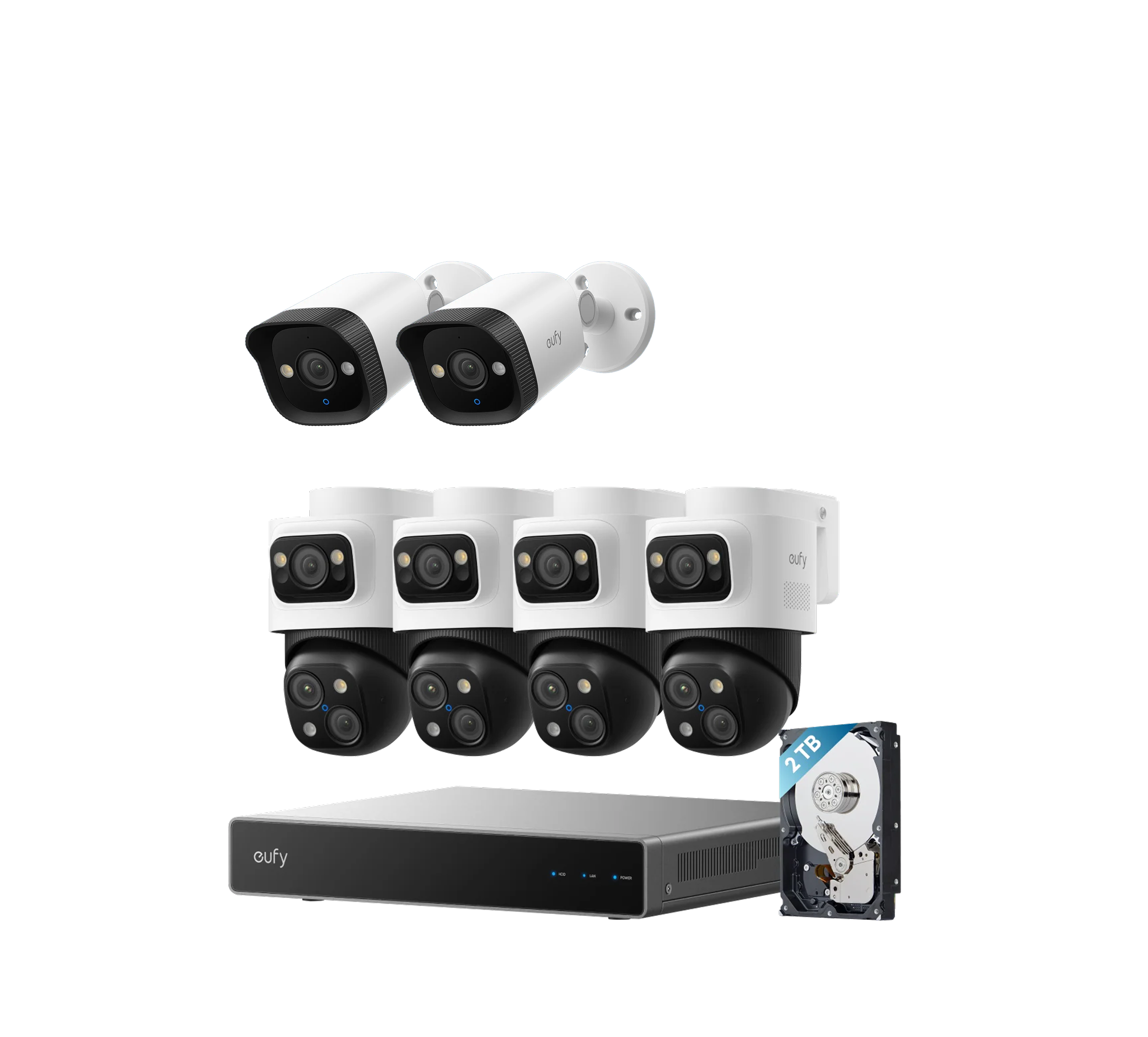 eufy-poe-nvr-6-kamera-kit-s4-max-2x-poe-bullet-e40-berwachungssystem image 1