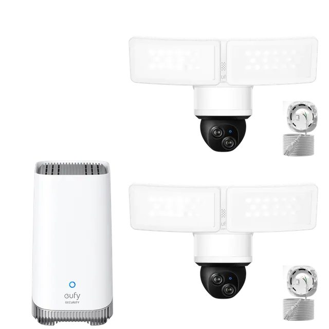 eufy-security-floodlight-camera-e340-2er-set-mit-ac-kabel-homebase-3 image 1