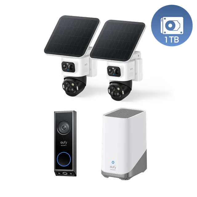 eufy-security-eufycam-s4-2-kamera-kit-homebase-s380-video-doorbell-e340-1tb-hdd image 1