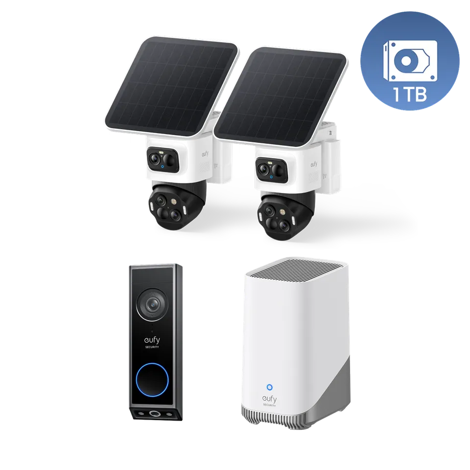eufy-security-eufycam-s4-2-kamera-kit-homebase-s380-video-doorbell-e340-1tb-hdd image 1