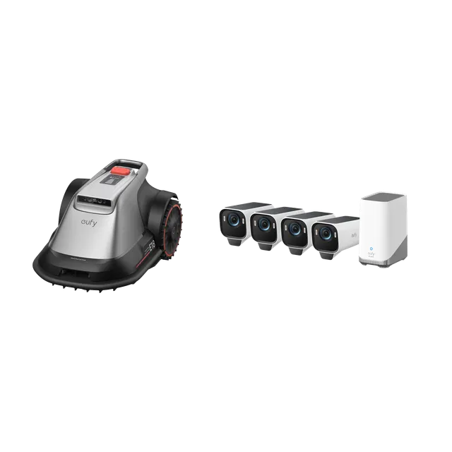 eufy-security-e18-m-hroboter-eufycam-s3-pro-4-kamera-set image 1