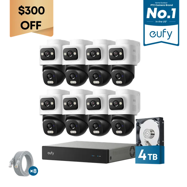 eufy-security-nvr-system-e50-8-cam-kit-4tb-poe-berwachungssystem-mit-dual-lens image 1