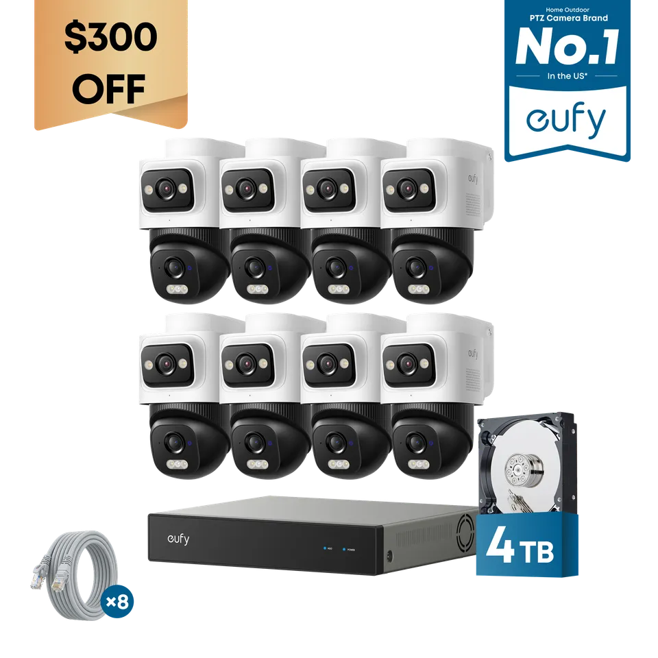 eufy-security-nvr-system-e50-8-cam-kit-4tb-poe-berwachungssystem-mit-dual-lens image 1