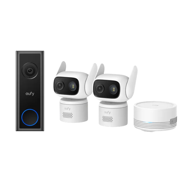 eufy-security-video-doorbell-c30-cam-c31-2er-pack-mit-homebase-mini image 1