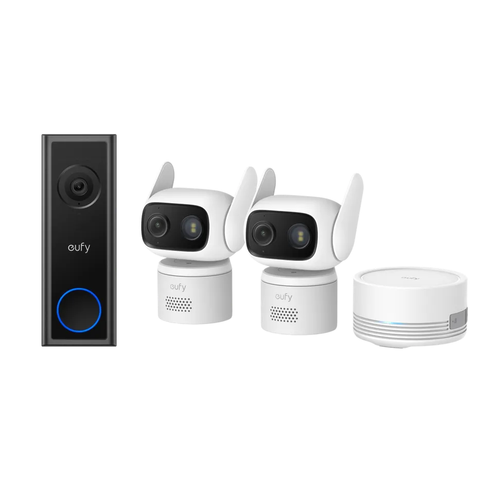 eufy-security-video-doorbell-c30-cam-c31-2er-pack-mit-homebase-mini image 1
