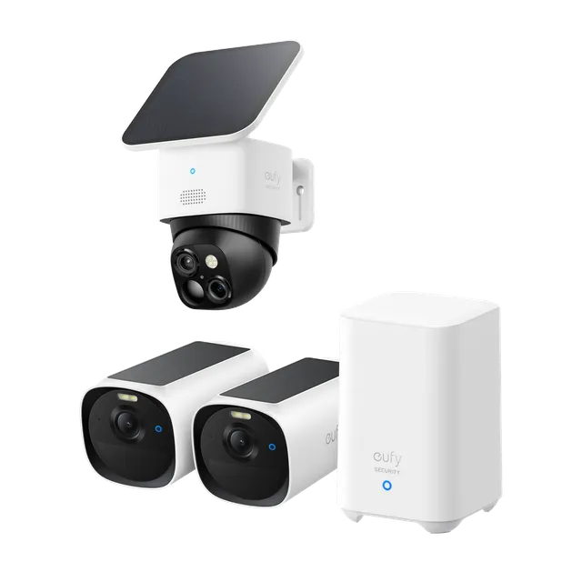 eufy-security-eufycam-e40-2-cam-kit-homebase-2-solocam-s340-bundle image 1