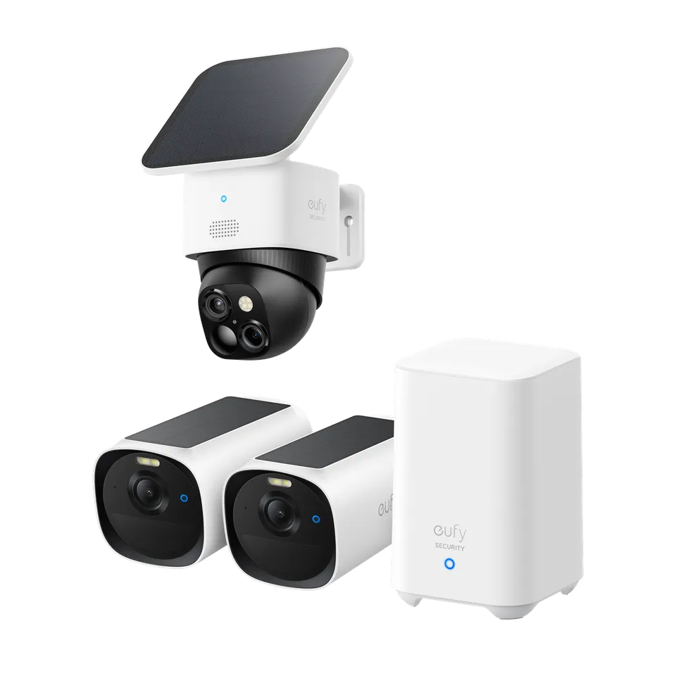 eufy-security-eufycam-e40-2-cam-kit-homebase-2-solocam-s340-bundle image 1