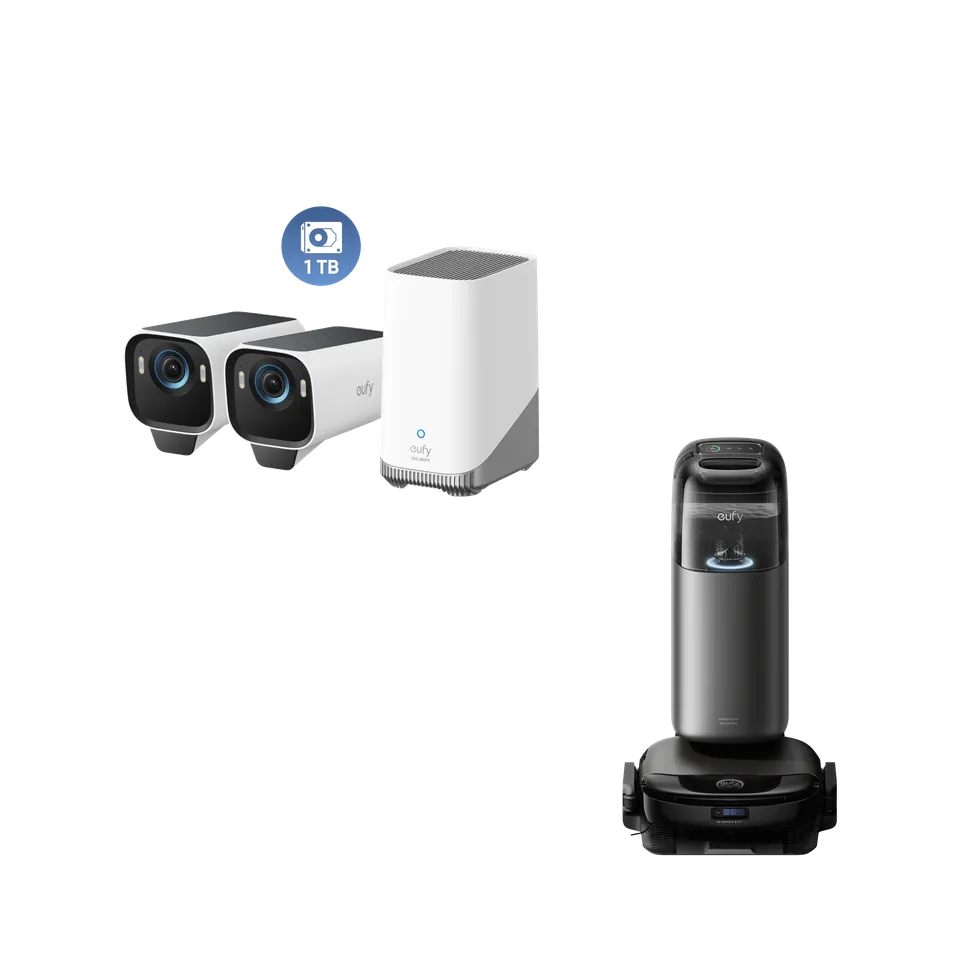 eufy-security-omni-s1-pro-saugroboter-eufycam-s3-pro-2-cam-set-mit-1tb image 1
